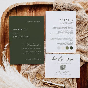 Pequeña Olive Green, la tarjeta de información de detalles
