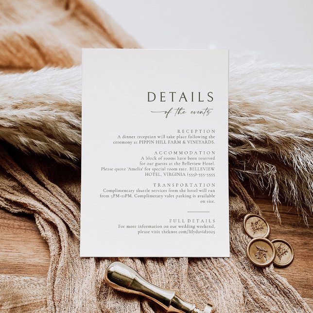 Pequeña Olive Green, la tarjeta de información de detalles (Subido por el creador)