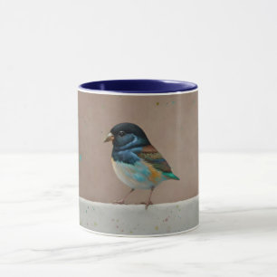Pequeña pájaro lindo en la Copa de Arte de la cerc