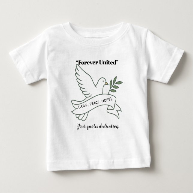 Pequeña paloma de amor - Camiseta de bebé personal (Anverso)