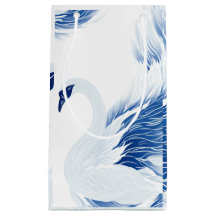 Patrón de alas de cisne chinas Bolsa de regalo