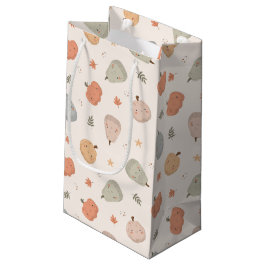 Pequeña Patrón de calabaza mate feliz - Bolsa de regalo