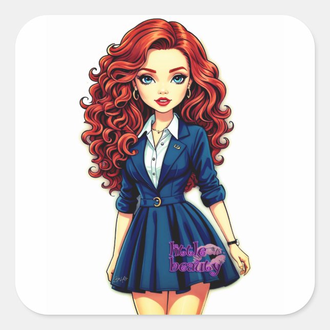 Pequeña Pegatina de belleza (Anverso)
