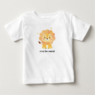 Pequeña pero poderosa Cuta Camiseta De Bebé De Leó