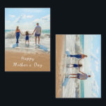 Pequeña Personalizado tu tarjeta de foto favorita del día<br><div class="desc">Tarjetas del Día de la Madre Feliz - Foto y texto Personalizado - Único su propio diseño - Madre personalizada / familia / amigos o regalo personal - Añadir su texto y foto - Redimensionar y mover o eliminar y agregar elementos / imágenes con la herramienta Personalización ! Elija fuente...</div>