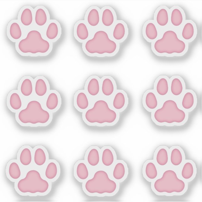 Pequeña pintura para gatos imprime Pegatinas de se (Anverso)
