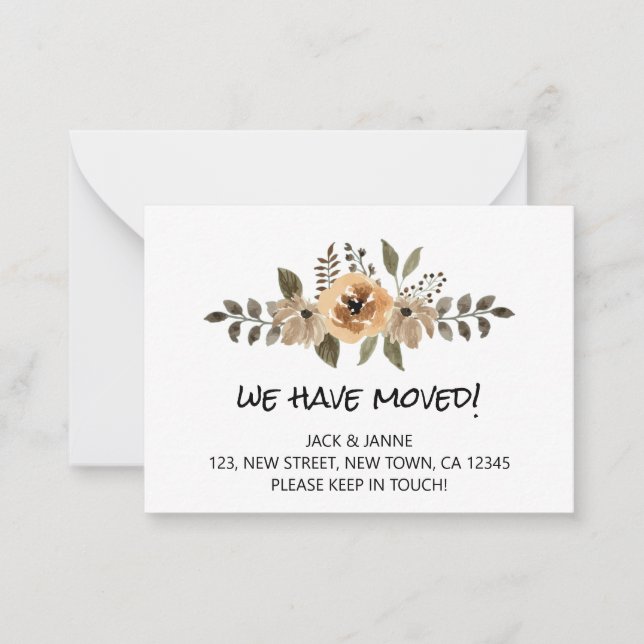 Pequeña Presupuesto y Moda que hemos movido tarjeta de Inv (Anverso)