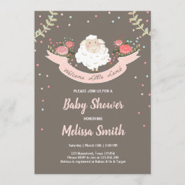 Pequeña primavera del rosa de la invitación de