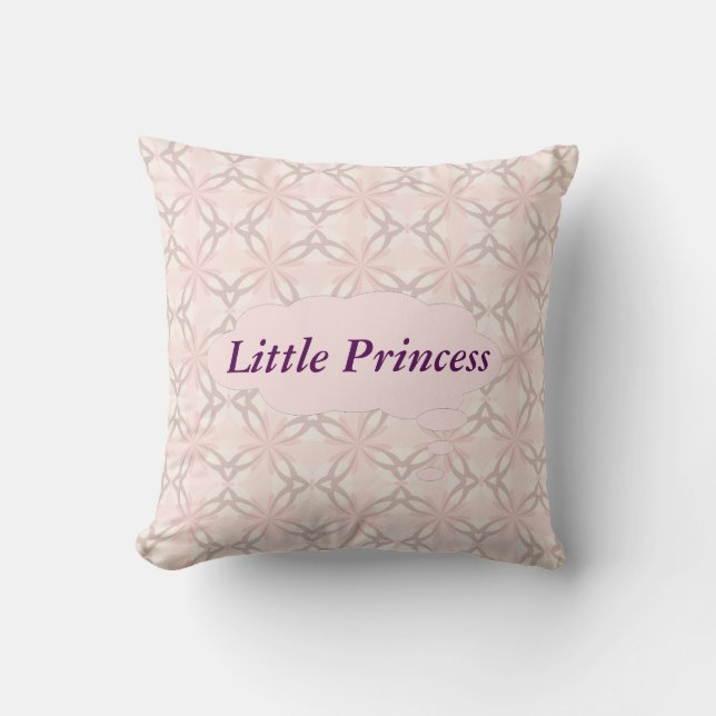 Pequeña Princesa Cojín decorativo personalizado (Anverso)