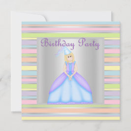 PEQUEÑA PRINCESA CUMPLEAÑOS INVITACIÓN DE PARTIDO