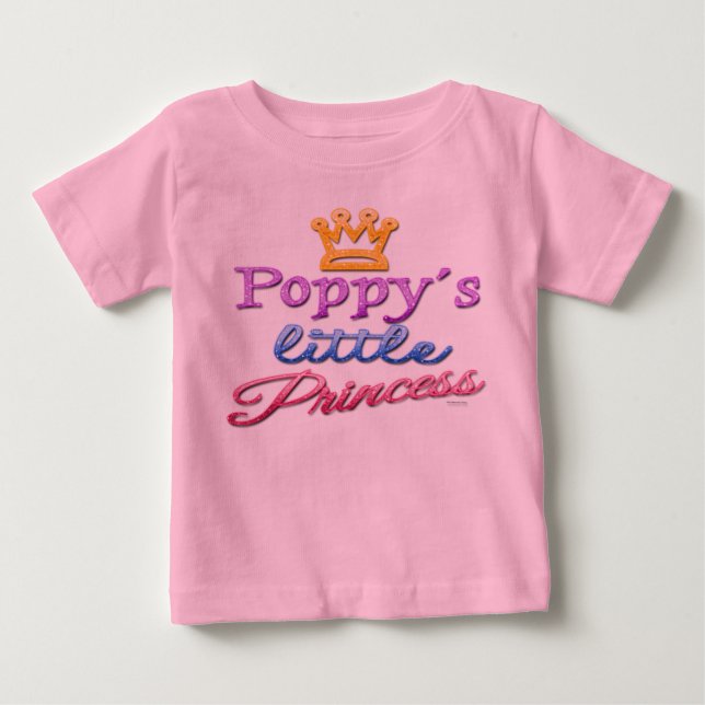 Pequeña princesa de adormidera, pequeña camiseta (Anverso)