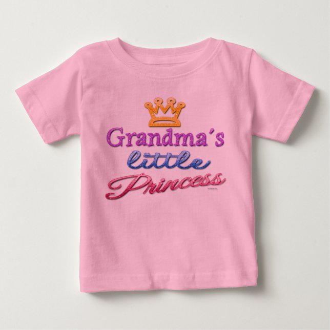 Pequeña princesa de la abuela bebé de la camiseta (Anverso)