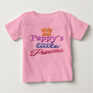Pequeña princesa de Pappy, bebé de la camiseta