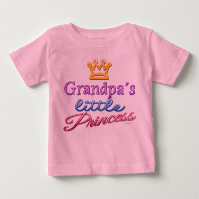 Pequeña princesa del abuelo, bebé, camiseta (Anverso)