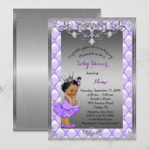 Pequeña Princesa Étnica, Invitación Baby Shower, p