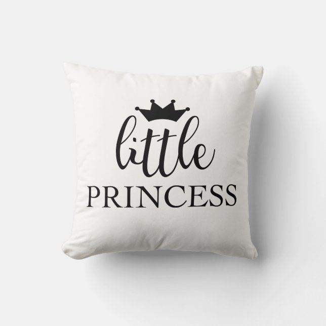 Pequeña Princesa Niña Habitación Decoración Cojín  (Anverso)