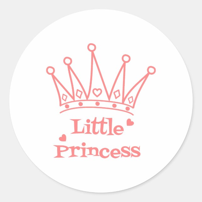 Pequeña Princesa Pegatina - Un toque real (Anverso)