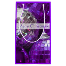 Purple Baubles Cereza Bolsa de regalo de Navidad p