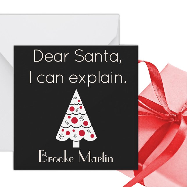 Pequeña Querido Santa Tarjeta plana de Navidad Mini (Subido por el creador)