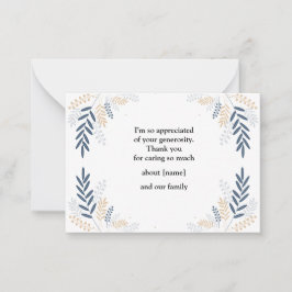 Pequeña Rama de árbol con hoja después de tarjeta de agrad