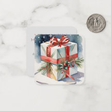 Regalo de la tarjeta de Navidades pequeños de aleg