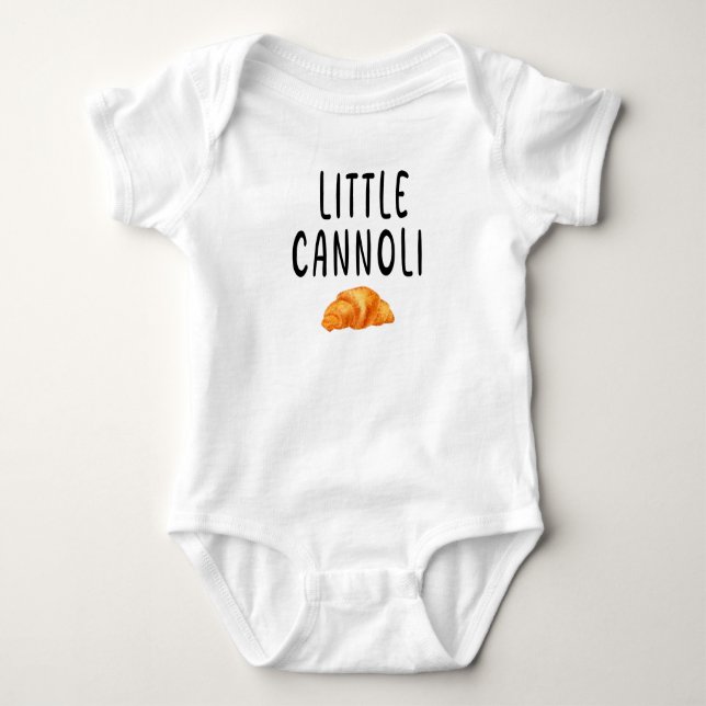 Pequeña remera cannoli, bebé hipster (Anverso)