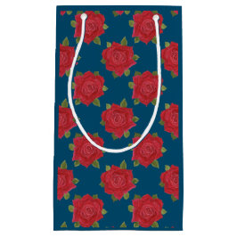 Pequeña Rosas rojas románticas en bolsa de regalo medio Pe