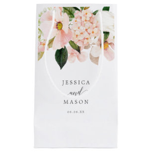 Pequeña Rubor Hydrangea Hotel Boda Bolsa de regalo
