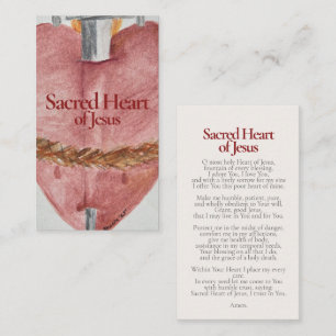 Pequeña Sagrado Corazón de Jesús Tarjeta Santa - Consagrac