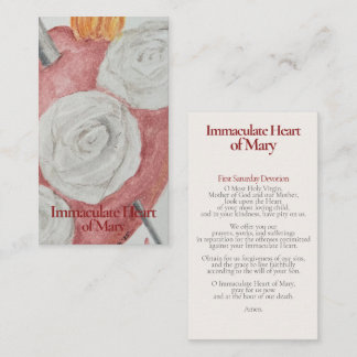 Pequeña Sagrado Corazón de María Tarjeta Santa - Fatima