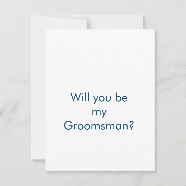 Pequeña será mi tarjeta de propuesta de soltero de novio (Anverso)