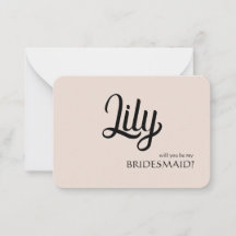 ¿Serás mi dama de honor tarjeta personalizable
