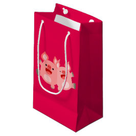 Pequeña ¡¡SÍ!! Bolsa de regalo de cerdos de dibujos animad