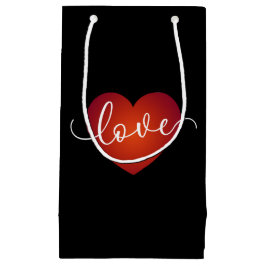 Pequeña Simple Love Calligraphy Valentine| Bolsa de regalo