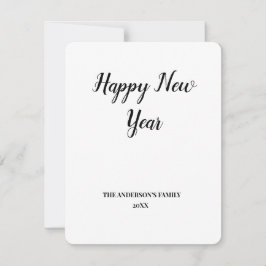 Pequeña simple mínimo añadir el texto tarjeta de año nuevo