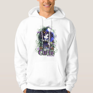 Pequeña sudadera con capucha linda del ángel del