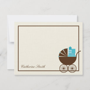 Pequeña Sweet Baby Carriage Baby Baby Baby Tarjeta de agra