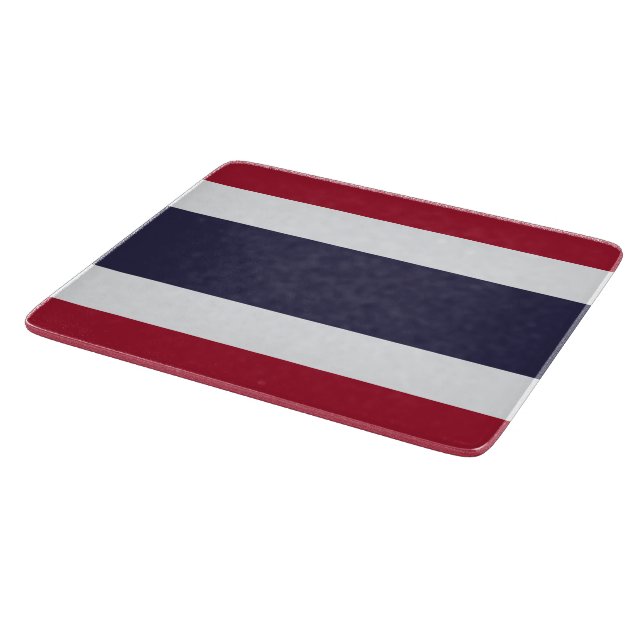 Pequeña tabla de cortar de vidrio con bandera de T (Borde)