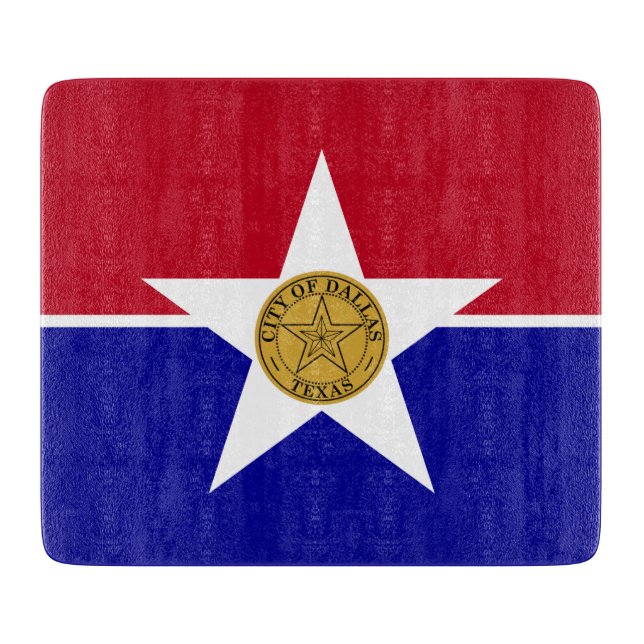 Pequeña tabla de corte de vidrio- bandera de Dalla (Anverso)