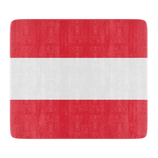 Pequeña tabla de corte de vidrio con bandera de Au (Anverso)