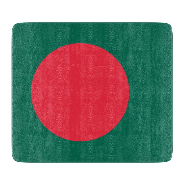 Pequeña tabla de corte de vidrio con bandera de Ba (Anverso)