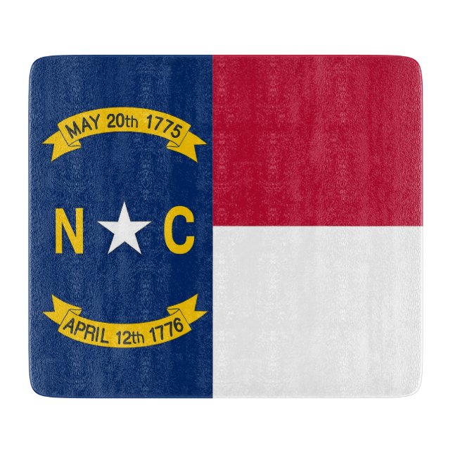 Pequeña tabla de corte de vidrio con bandera de Ca (Anverso)