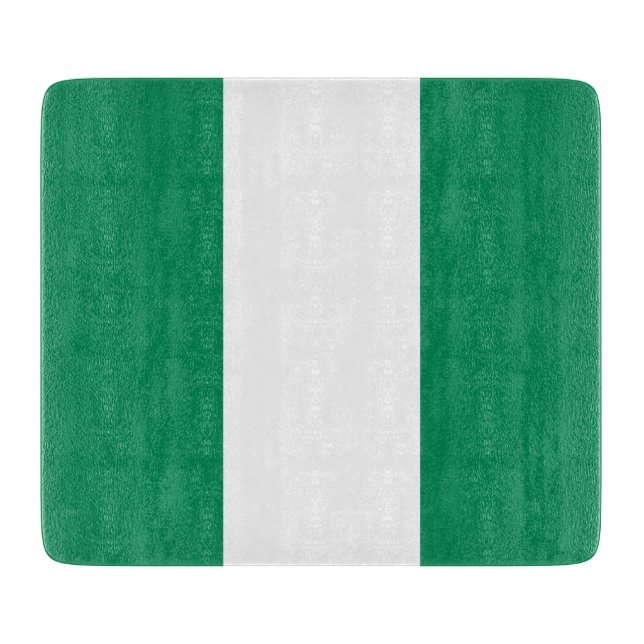 Pequeña tabla de corte de vidrio con bandera de Ni (Anverso)