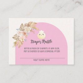 Pequeña tarjeta Baby Shower Diaper Raffle