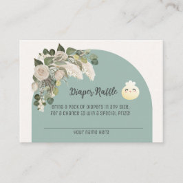 Pequeña tarjeta Baby Shower Diaper Raffle
