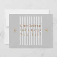 Tarjeta blanca gris de vacaciones para Navidades d