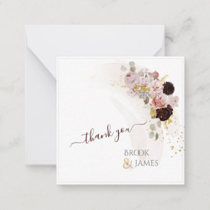 Pequeña Tarjeta con flores de otoño rústicas boho de PixDe