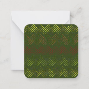 Pequeña Tarjeta con patrón verde