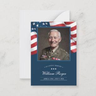 Pequeña Tarjeta conmemorativa patriótica