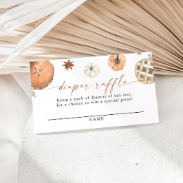 Pequeña tarjeta cutie de pañal de papel Raffle